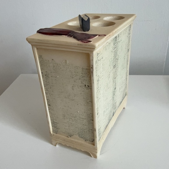 Vogue Paris SOAP DISH TRAY & TOOTHBRUSH HOLDER Hand Painted - Picture 3 of 11